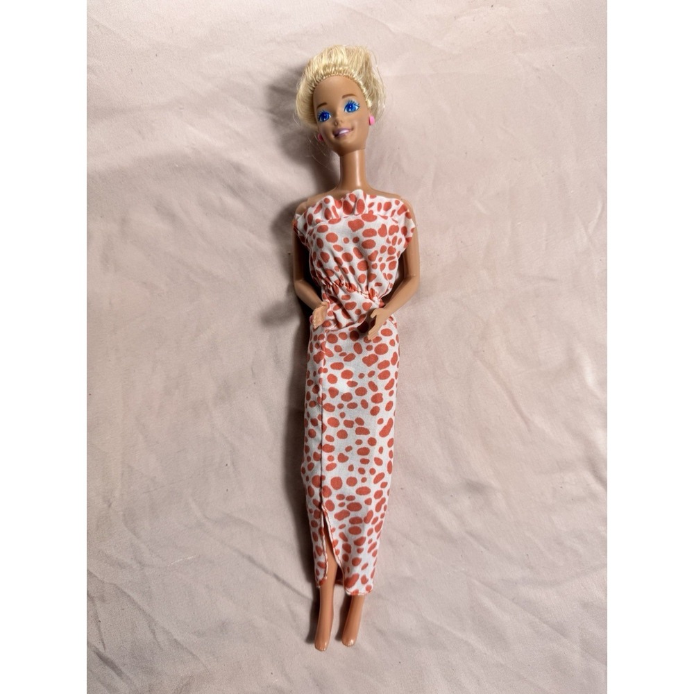 Vintage‎ 1988 Mattel Barbie  Doll Wearing Feeling Pretty Fashions #1524 Dress